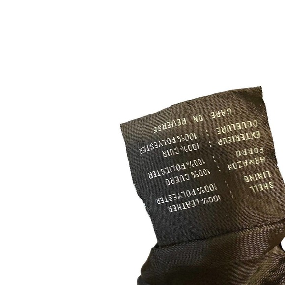 JLC New York  Leather Jacket FULL ZIP UP Size S Black Soft Pockets - Picture 6 of 15